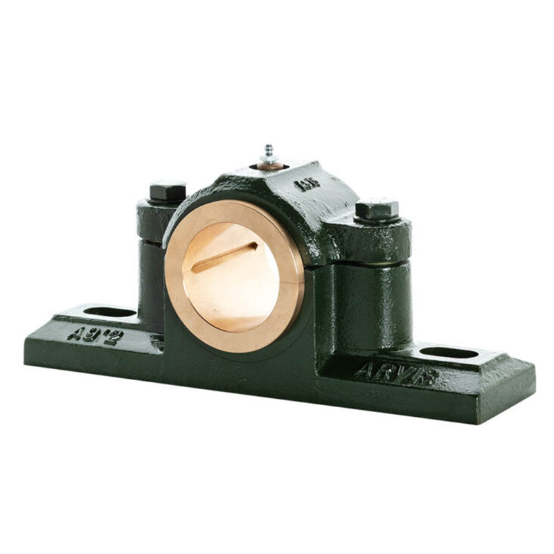 Major Brand SX56E Imperial Split Cast Iron Two Bolt Pillow / Plummer Block Housing with 3-1/2 inch Bore Gunmetal Bush Insert - Allow 3-4 Weeks