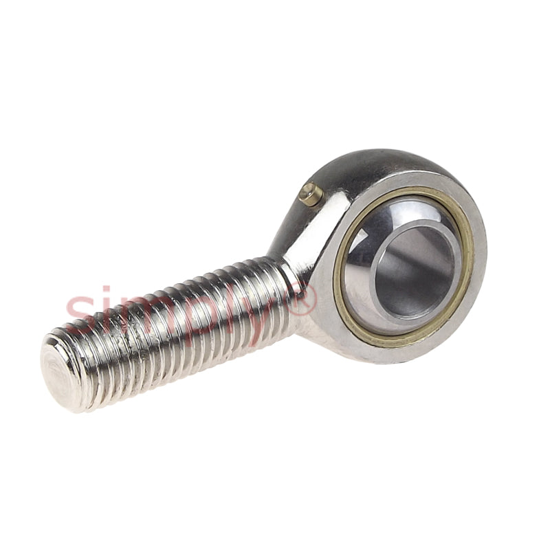 Codex SALKAC10M Left Hand Steel / Bronze Lined Plain Male Rod End M10 Thread