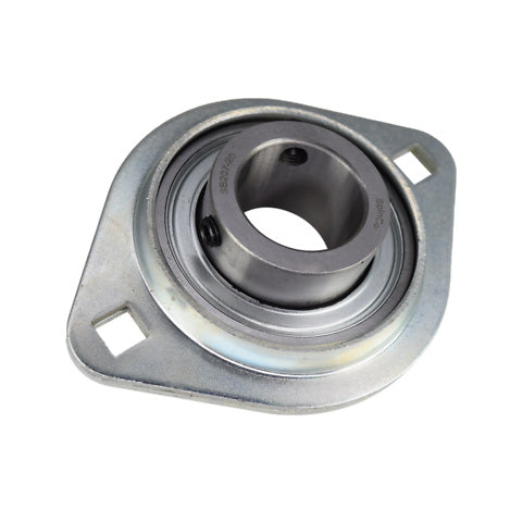 RHP SLFL25DEC Oval 2 Bolt Pressed Steel Bearing Housing and 25mm Bore Insert