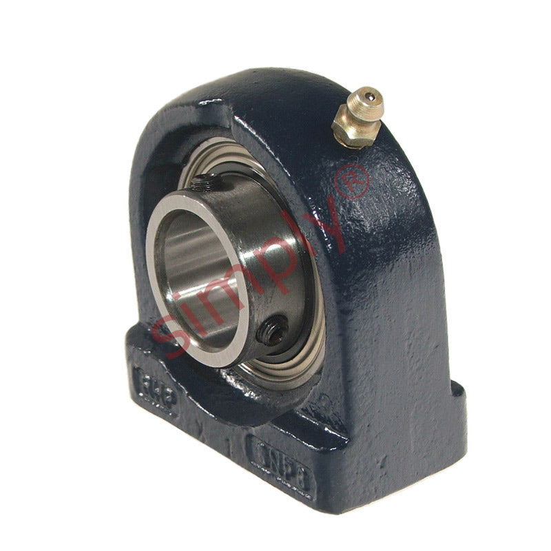 RHP SNP50 Threaded Base Small Footprint Pillow / Plummer Block and 50mm Bore Grub Screw Full Width Insert