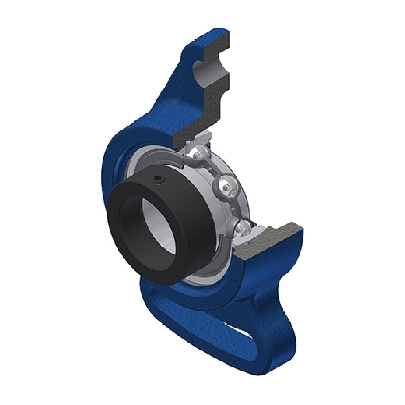 SNR ESFA207 Metric Cast Iron Adjustable Flange Unit with Eccentric Collar Insert 35mm Bore - Allow 2-3 Days