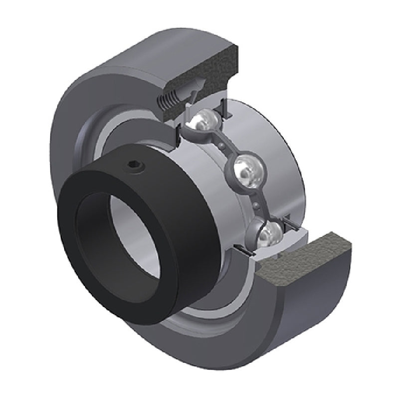 SNR EXC318 Metric Cast Iron Cartridge Unit with 90mm Bore Insert 66mm Outside Dia - Allow 2-3 Days