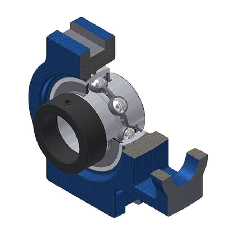 SNR EXT309 Metric Cast Iron Take Up Unit with Eccentric Collar Insert 45mm Bore - Allow 2-3 Days