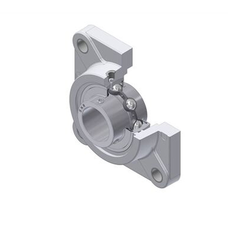SNR MUCFPL207-23 Imperial Thermoplastic Four Bolt Square Flanged Bracket Housing Unit with 1-7/16 inch Bore Insert - Allow 2-3 Days