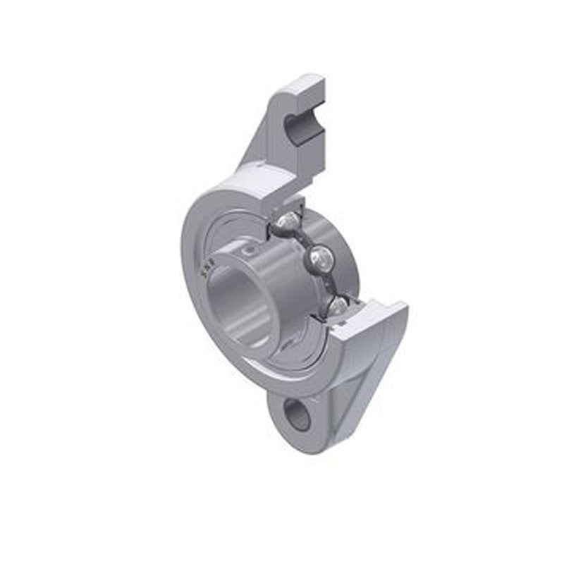 SNR MUCNFL206 Metric Thermoplastic Two Bolt Oval Flanged Bracket Housing Unit with 30mm Bore Insert - Allow 2-3 Days