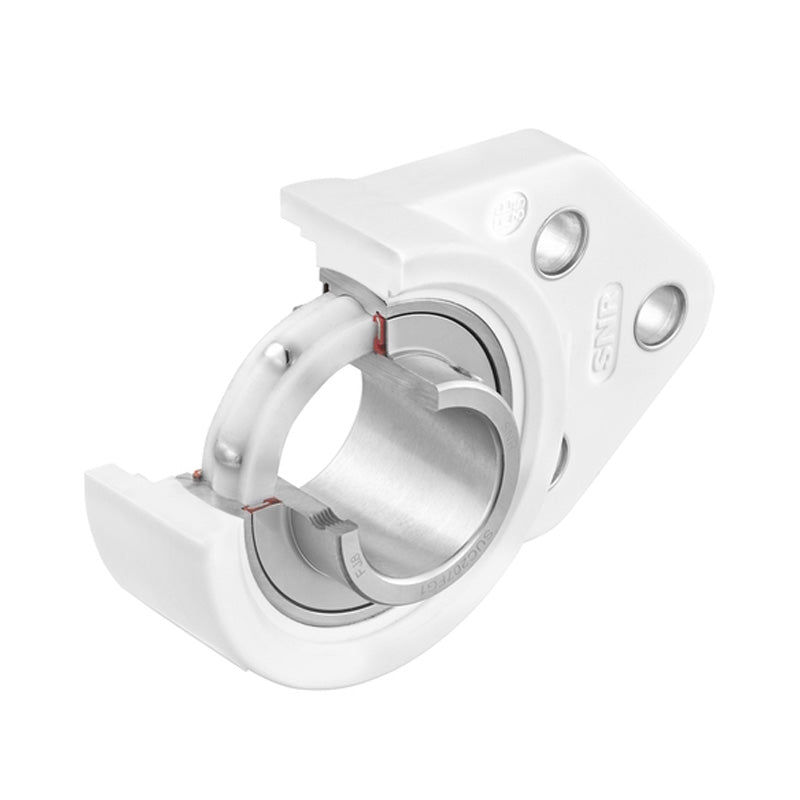 SNR SUCFBL206FG1 Metric Sentinel Thermoplastic Three Bolt Flanged Bracket Housing Unit with 30mm Bore Insert - Allow 2-3 Days