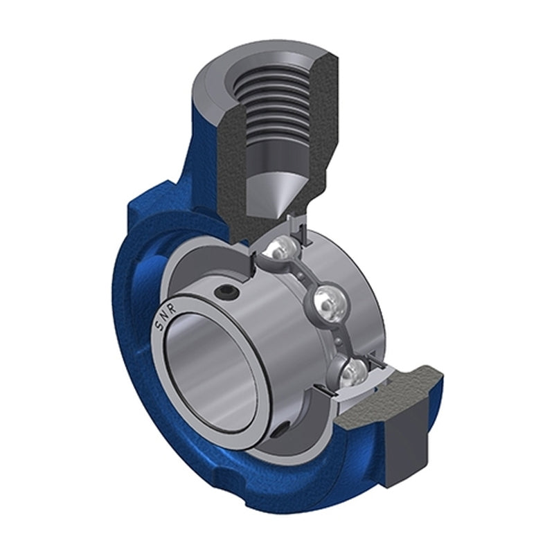 SNR UCEHE209 Metric Cast Iron Hanger Bearing Unit with 45mm Bore Insert - Allow 2-3 Days