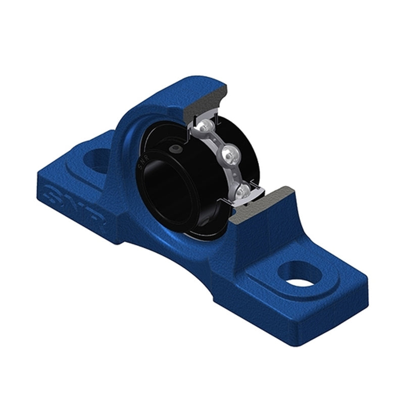 SNR UCP211-32T20 Imperial Cast Iron Two Bolt Pillow / Plummer Block Housing with 2 inch Bore Insert Wide Temperature Version - Allow 2-3 Days
