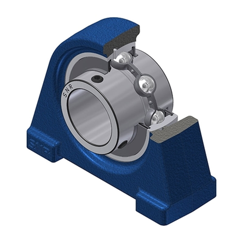 SNR UCPAE205-14 Threaded Base Small Footprint Imperial Pillow / Plummer Block Housing Supplied with 7/8 inch Bore Insert - Allow 2-3 Days