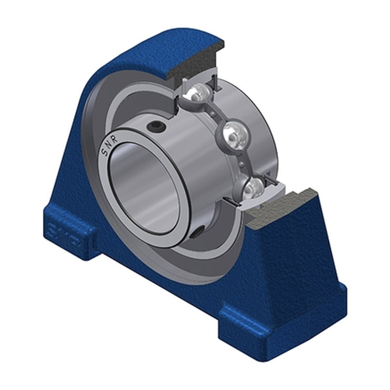 SNR UCPAE212N Threaded Base Small Footprint Metric Pillow / Plummer Block Housing Supplied with 60mm Bore Insert - Allow 2-3 Days