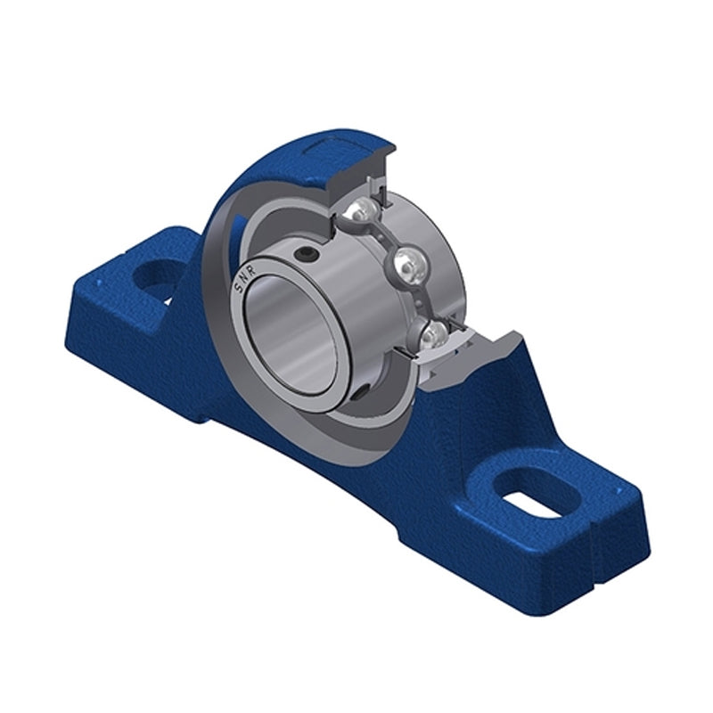 SNR UCPE212-39N Imperial Cast Iron Two Bolt Pillow / Plummer Block Housing with 2-7/16 inch Bore Insert - Allow 2-3 Days
