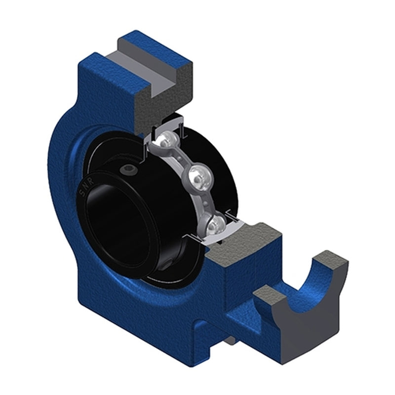SNR UCT320T20 Metric Cast Iron Take Up Unit with 100mm Bore Bearing Unit Wide Temperature Version - Allow 2-3 Days