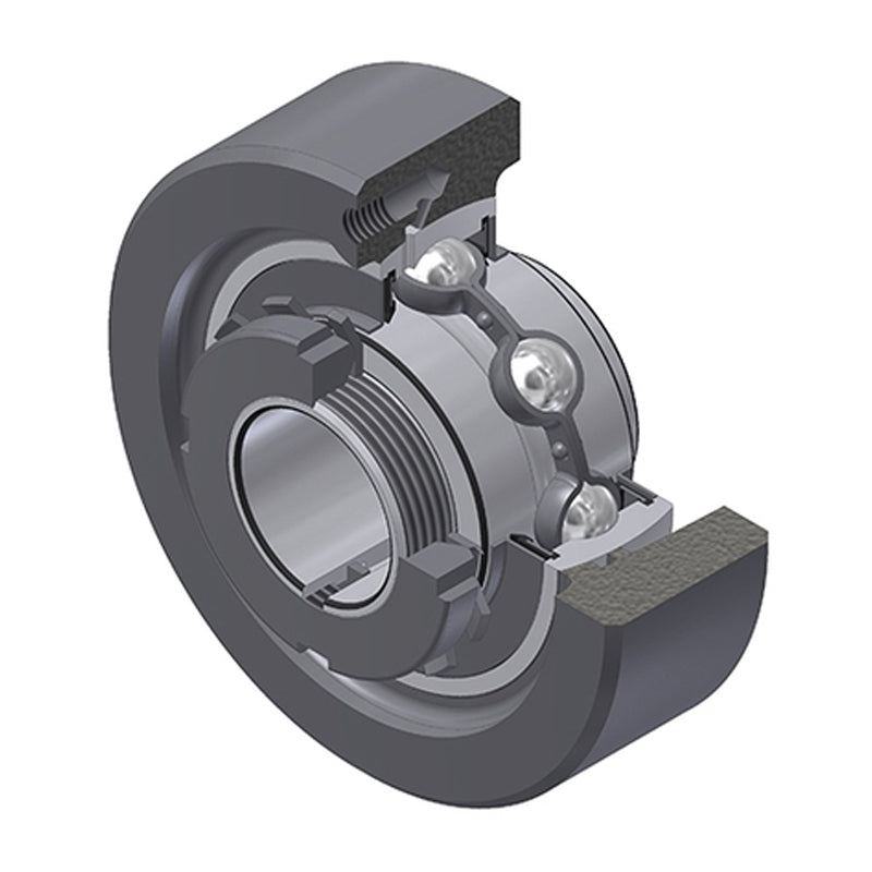 SNR UKC319H Metric Cast Iron Cartridge Unit with Adaptor Sleeve Mounted and 85mm Bore Insert 72mm Outside Dia - Allow 2-3 Days
