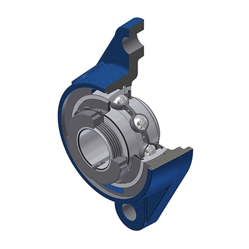 SNR UKFLE206HN Metric Two Bolt Cast Iron Oval Housing Insert and Adaptor Sleeve Fits 25mm Shaft - Allow 2-3 Days