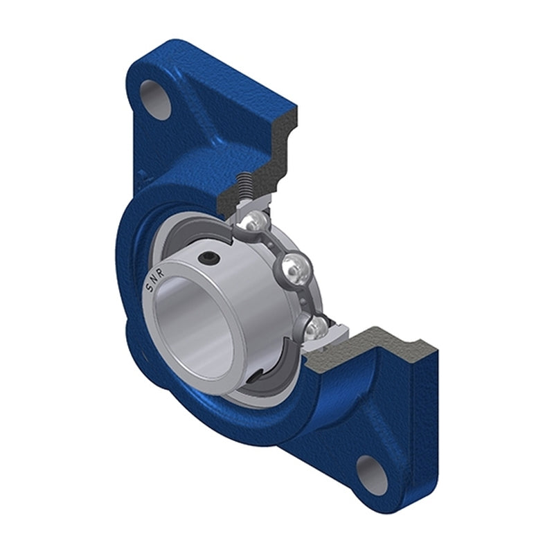 SNR USF209-26 Imperial Four Bolt Square Cast Iron Flange Housing with 1-5/8 inch Bore Insert - Allow 2-3 Days