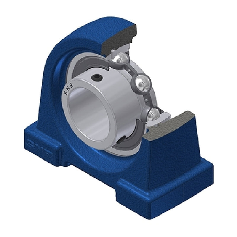SNR USPA211 Threaded Base Small Footprint Metric Pillow / Plummer Block Housing Supplied with 55mm Bore Insert - Allow 2-3 Days