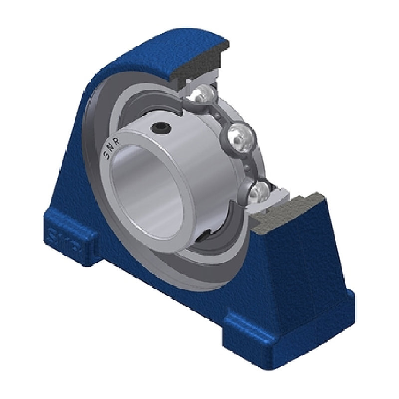 SNR USPAE211N Threaded Base Small Footprint Metric Pillow / Plummer Block Housing Supplied with 55mm Bore Insert - Allow 2-3 Days