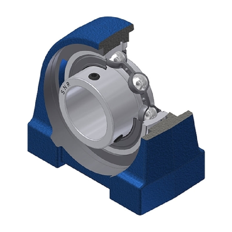 SNR USPG210N Threaded Base Small Footprint Metric Pillow / Plummer Block Housing with 50mm Bore Insert - Allow 2-3 Days