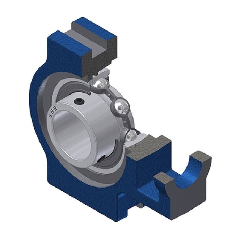 SNR UST207N Metric Cast Iron Take Up Unit with 35mm Bore Bearing Unit - Allow 2-3 Days