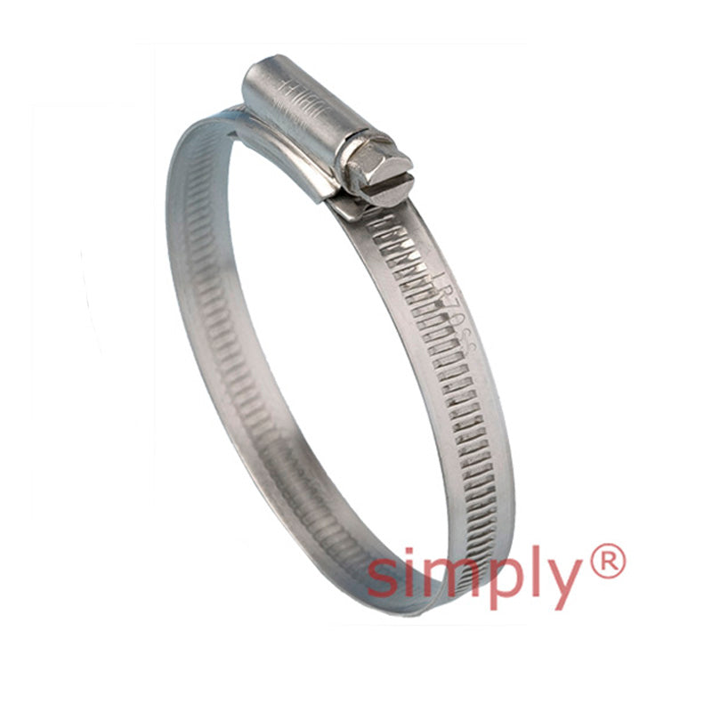 LR150SS Light Range 304 Stainless Steel Jubilee Clip Adjustment Range 130mm-150mm Band Width 9.9mm