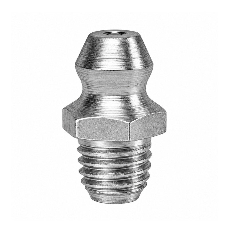 M8 X 1 3/4 Inch Long Taper Straight Mild Steel Hydraulic Grease Nipples - Pack of 500