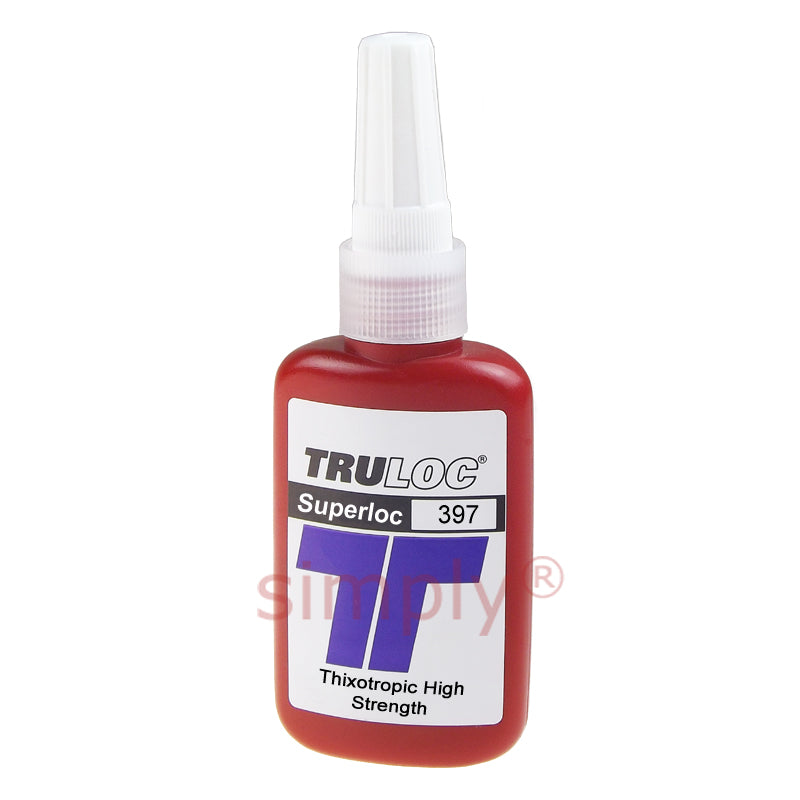 Truloc Superloc 397 Thixotropic High Strength Solvent Resistant Stud / Nut Thread Lock 50ml