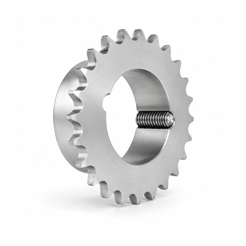 18 Tooth 16B Simplex Sprocket Tapered Locking Bush Type for 1 inch Pitch Chain Bush not Incl.