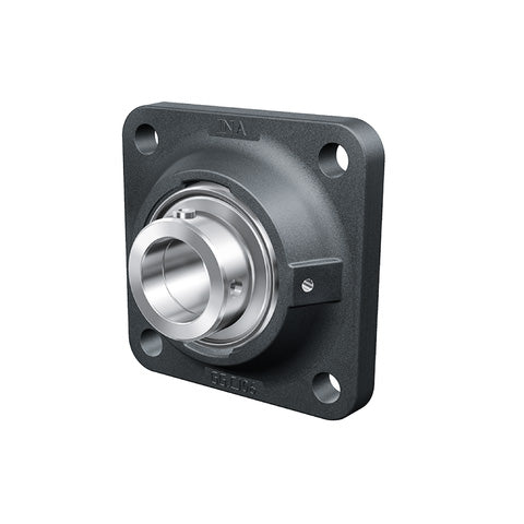 INA TCJ30XLN Four Bolt Cast Iron Square Housing with Eccentric Collar Insert 30mm Bore