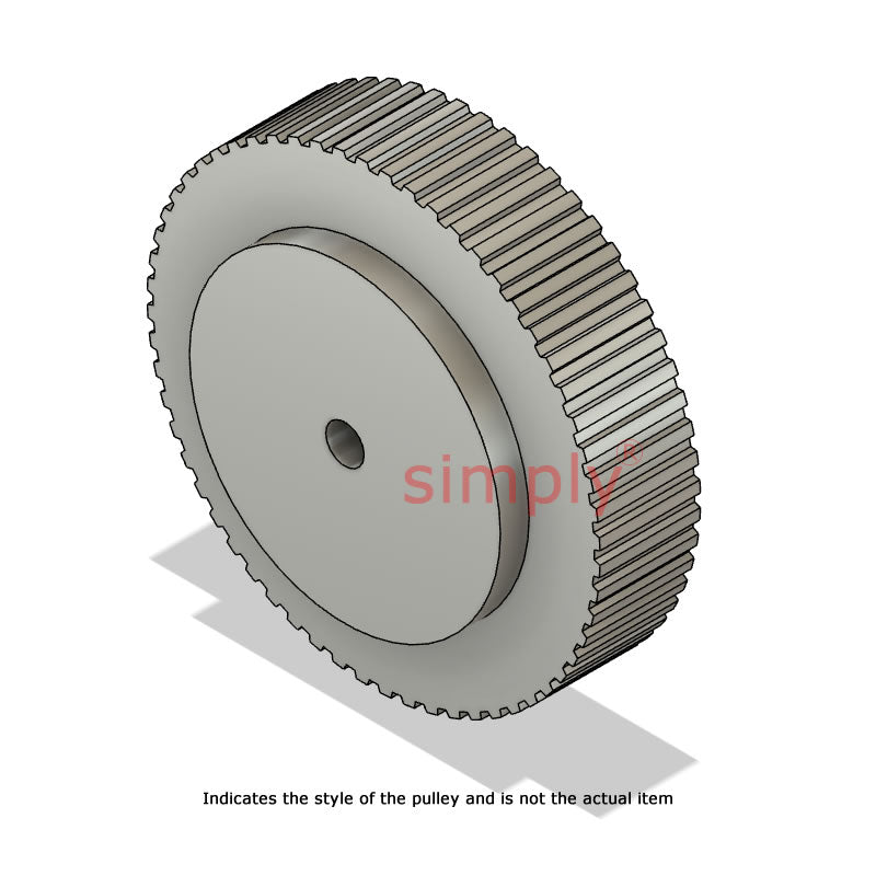 Aluminium Pilot Bore T5 Timing Pulley 5mm Pitch 44 Tooth for 16mm Wide Belts