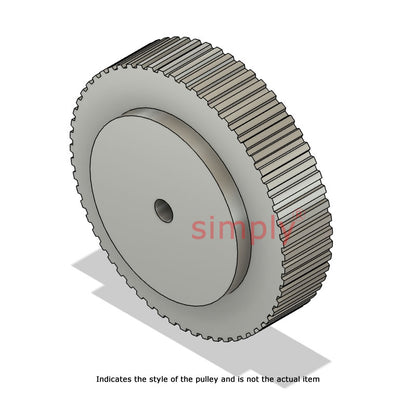 Aluminium Pilot Bore T5 Timing Pulley 5mm Pitch 60 Tooth for 16mm Wide Belts