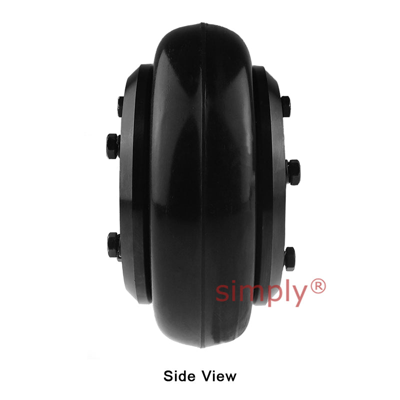 Major Brand F80F/F80F Inner Facing Taper Bores Type Tyre Drive Coupling Assembly with Natural Rubber Tyre