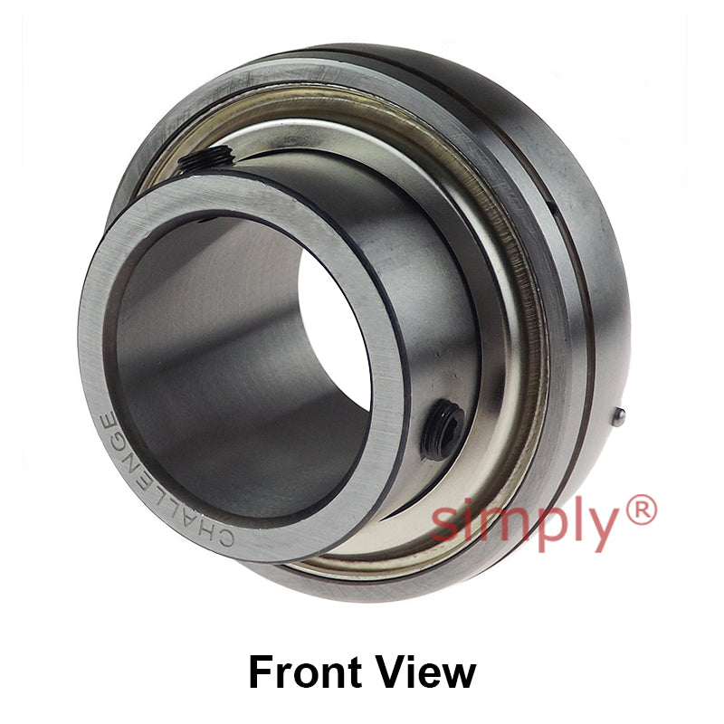 Challenge UC218-56 Imperial Insert with Grub Screws with 3-1/2 inch Bore 160mm Outside Dia and Triple Lip Seal Ideal for Agricultural and Outdoor Use
