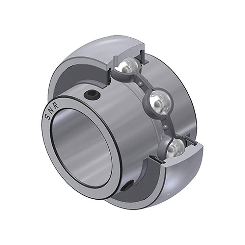SNR UC319G2T04 Metric Full Width Spherical Outer Low Temp Bearing Insert 95mm Bore 200mm Outside Diameter with Grub Screws - Allow 2-3 Days