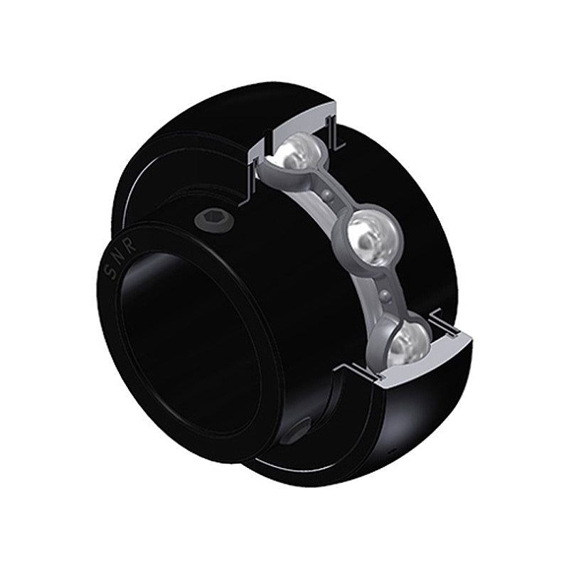 SNR UC205G2T20 Metric Full Width Spherical Outer High Temp Bearing Insert 25mm Bore 52mm Outside Diameter with Grub Screws - Allow 2-3 Days