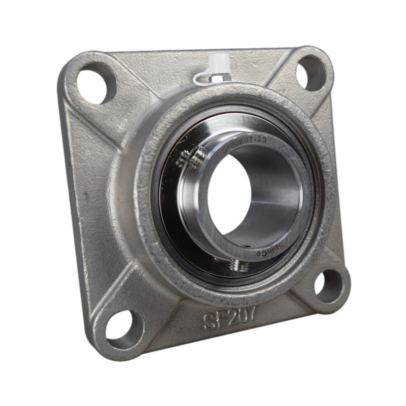 SSUCF206-19 Imperial Four Bolt Square Stainless Steel Flange Housing with 1-3/16 inch Bore Stainless Insert