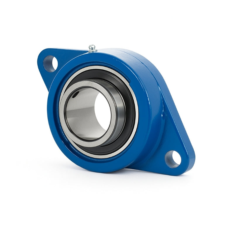 Major Brand UCFL208T-40M Metric Steel Two Bolt Oval Housing for Bearing Inserts with 40mm Outer Diameter - Allow 3-4 Weeks