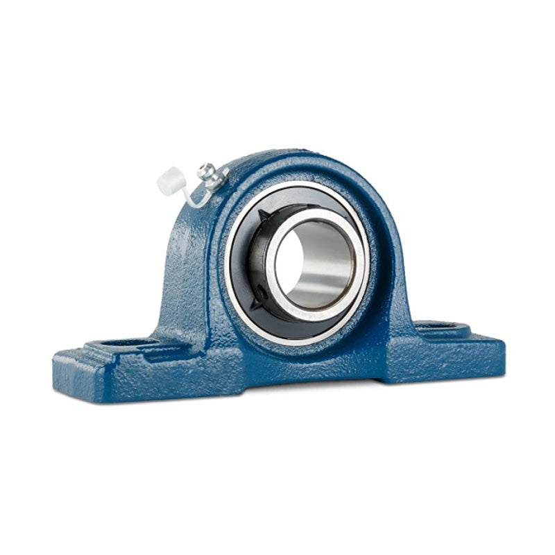UCP320 Metric Two Bolt Cast Iron Plummer / Pillow Housing with 100mm Bore Insert (Slight Corrosion to Insert)