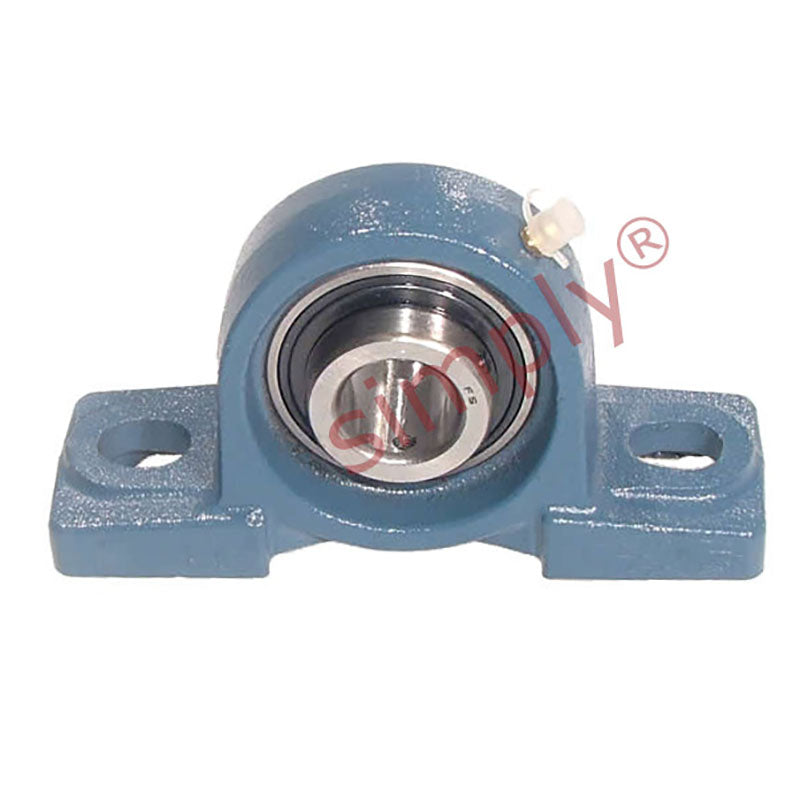 UCP214 Metric Cast Iron Two Bolt Pillow / Plummer Block Housing with 70mm Bore Insert 