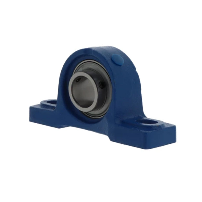 Challenge / FK UCP216 Metric Cast Iron Two Bolt Pillow Block Housing with 80mm Bore Insert and Triple Lip Seal Ideal for Agricultural and Outdoor Use