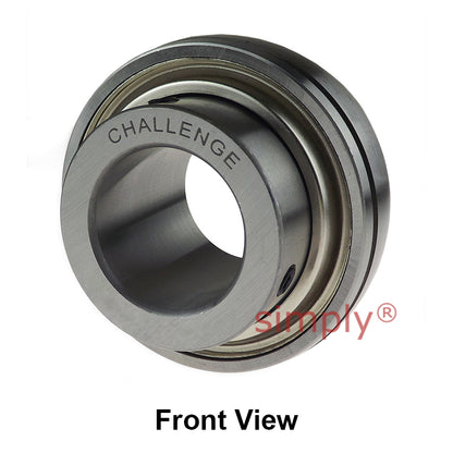 Challenge UCX06-20 Imperial Insert with Grub Screws with 1-1/4 inch Bore 72mm Outside Dia and Triple Lip Seal Ideal for Agricultural and Outdoor Use