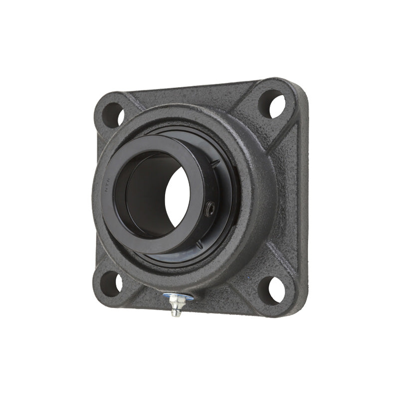 NTN UELF210-114D1W3 Imperial Four Bolt Square Cast Iron Flange Housing with 1-7/8 inch Bore Eccentric Collar Insert - Allow 2-3 Days