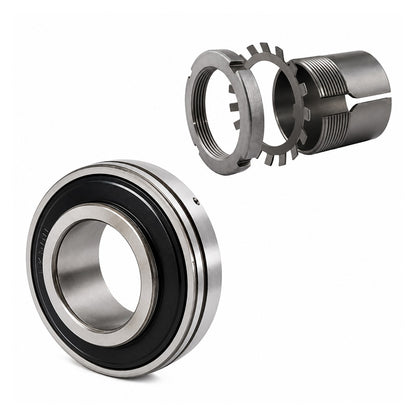 UK217/HE2317 Taper Bore Bearing Insert and Sleeve Fits 3 inch Shaft