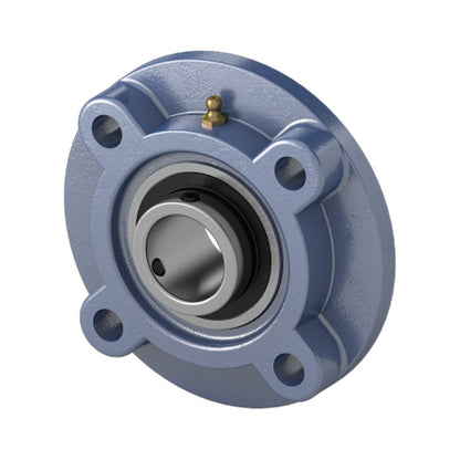 UKFC216/HA2316 Imperial Four Bolt Cast Iron Round Flanged Housing Insert and Adaptor Sleeve Fits 2-11/16 inch Shaft