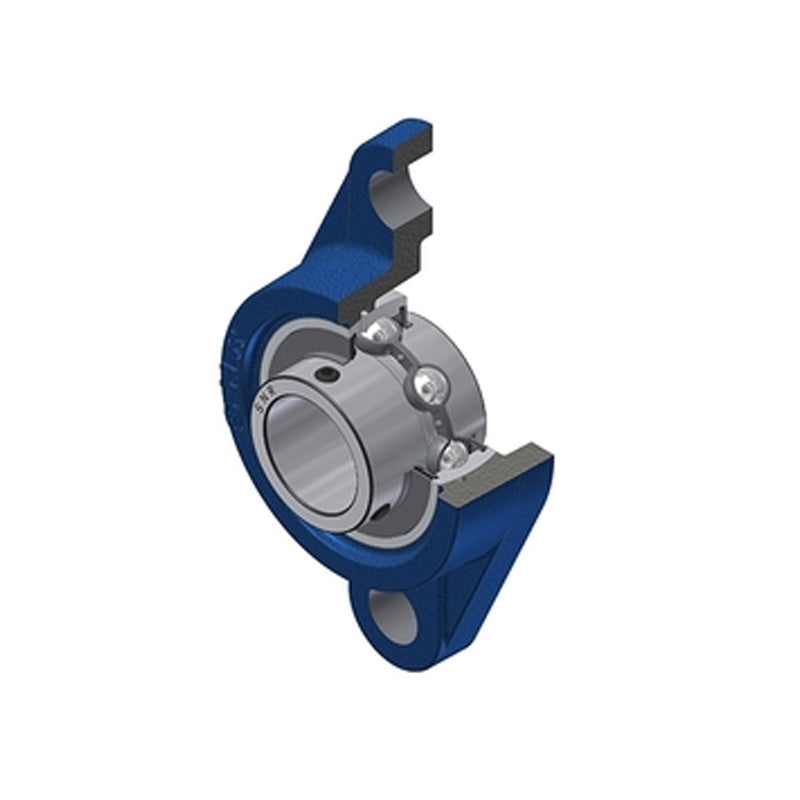 SNR USFL203-11 Imperial Two Bolt Oval Cast Iron Flange Housing with 11/16 inch Bore Insert - Allow 2-3 Days