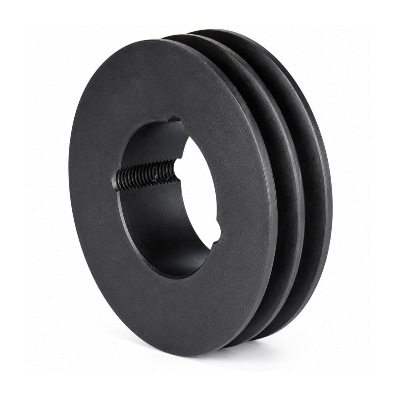 180X2SPZ 180mm Pitch Diameter SPZ Section Tapered Locking Bush Type Pulley with 2 Grooves (Bush not Incl.)
