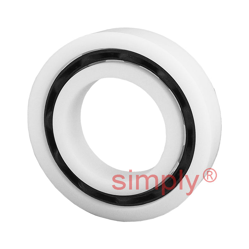 xiros xirodur BB6004B18010ES Open Type Radial Groove Ball Bearing with PA Cage and Stainless Steel Balls 20x42x12mm