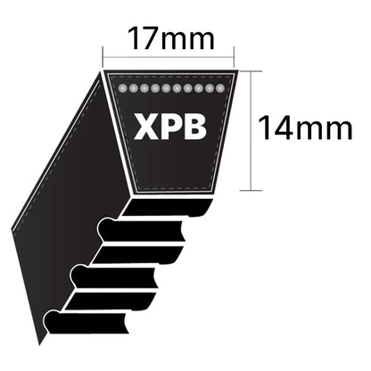 XPB2650 Gates Quad Power 4 XPB-Section Cogged V-Belt (Uniset Match)