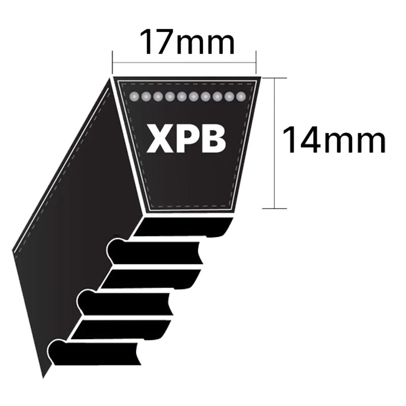 XPB3160 Gates Quad Power 4 XPB-Section Cogged V-Belt (Uniset Match)